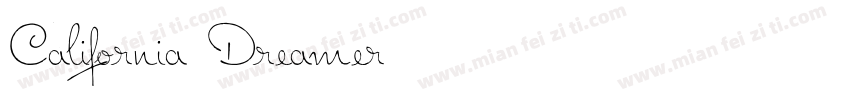 California Dreamer字体转换
